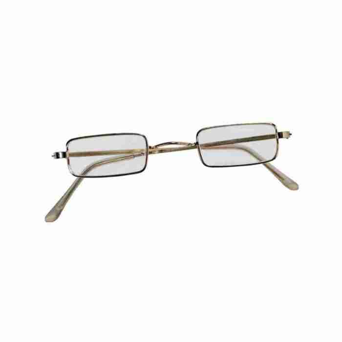 Weihnachtsbrille Santa eckig rot weiß Kostüm Accessoire