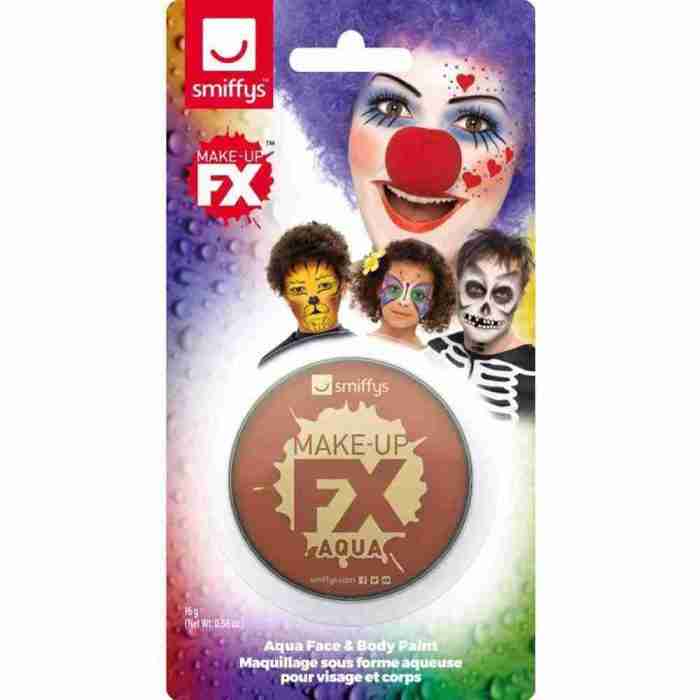 Schminke Hellbraun Aqua Make-up FX Karneval Theaterschminke