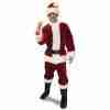 Weihnachtsmann Kostüm Deluxe Crimson Regency Plüsch Santa Anzug karmesinrot