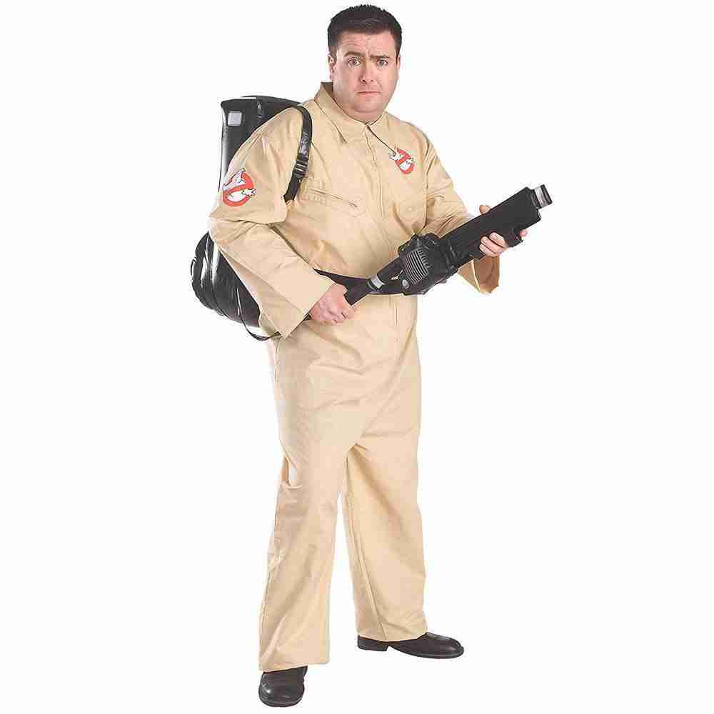 Ghostbusters Herren Kostüm mit aufblasbarem Rucksack und Pistole