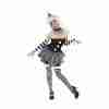 Böser Pierrot Kostüm Damen - Elegantes Halloween Kostüm schwarz weiß