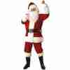 Weihnachtsmann Kostüm XXL Regency Plüsch rot Herren Weihnachtskostüm