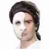 Geistermaske Weiß Phantom Halbmaske für Karneval Halloween