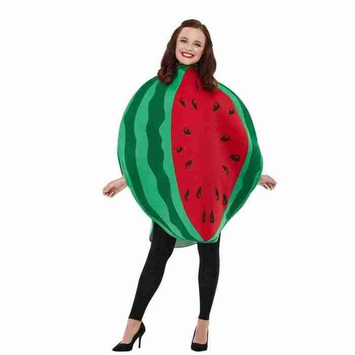 Lustiges Faschingskostüm Wassermelone Tabard Rot Grün Karnevalskostüm