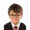 Harry Potter Brille schwarz runder Rahmen Kostüm Accessoire