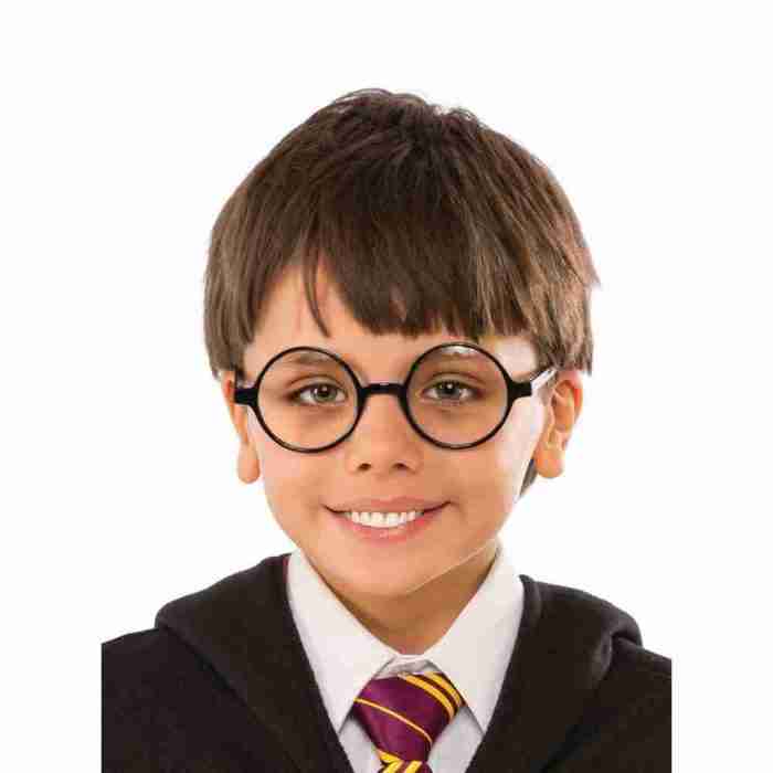 Harry Potter Brille schwarz runder Rahmen Kostüm Accessoire