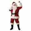 Weihnachtsmann Kostüm Herren rot Plüsch Santa Claus Outfit