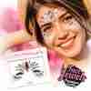 Gesichts Schmucksteine Pink Flamingo Face Jewels Glitzer