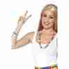 Hippie Friedenszeichen Set mehrfarbig Peace Halskette Armband