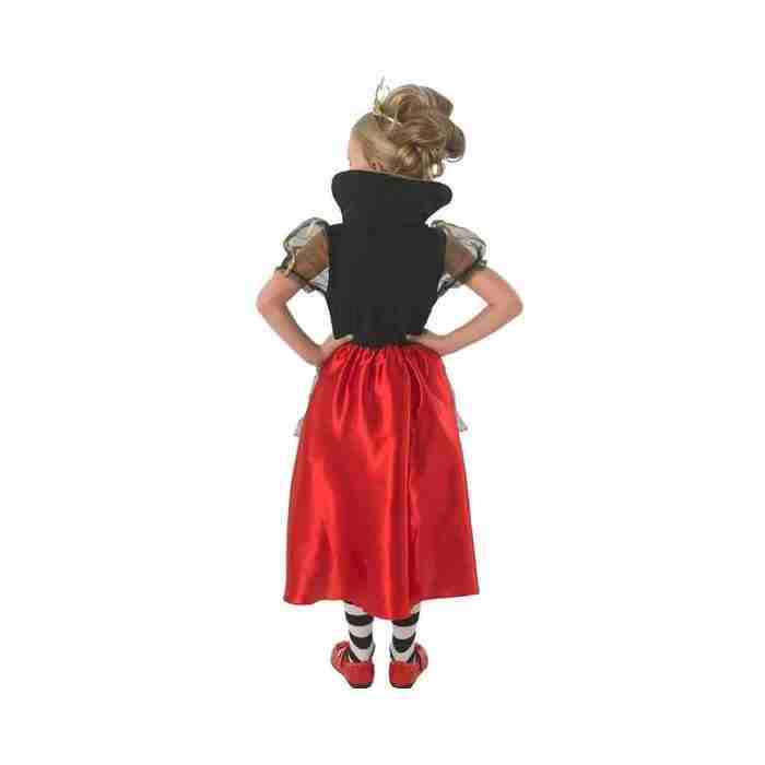 Herzkönigin Kostüm für Kinder - Rückansicht