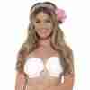 Hawaii Muschel BH Kostüm Accessoire Damen Weiß Karneval