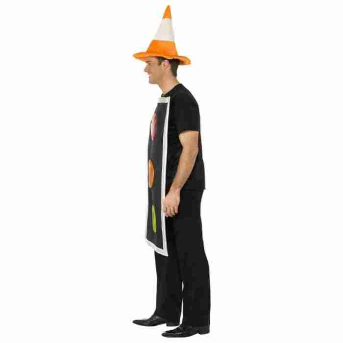 Lustiges Ampel Kostüm Rot Gelb Grün Mottoparty Outfit