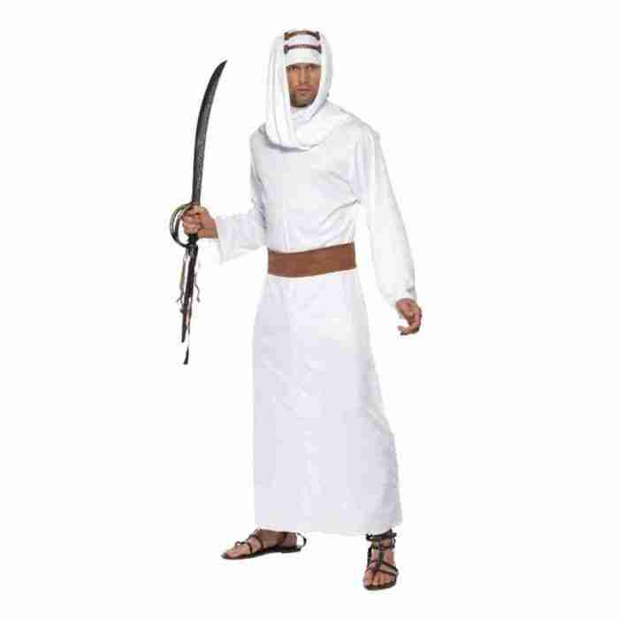 Lawrence von Arabien Kostüm Herren weiß arabisches Gewand Karneval