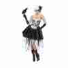 Halloween Kostüm Damen Skelett schwarz Skelly Von Trap Verkleidung
