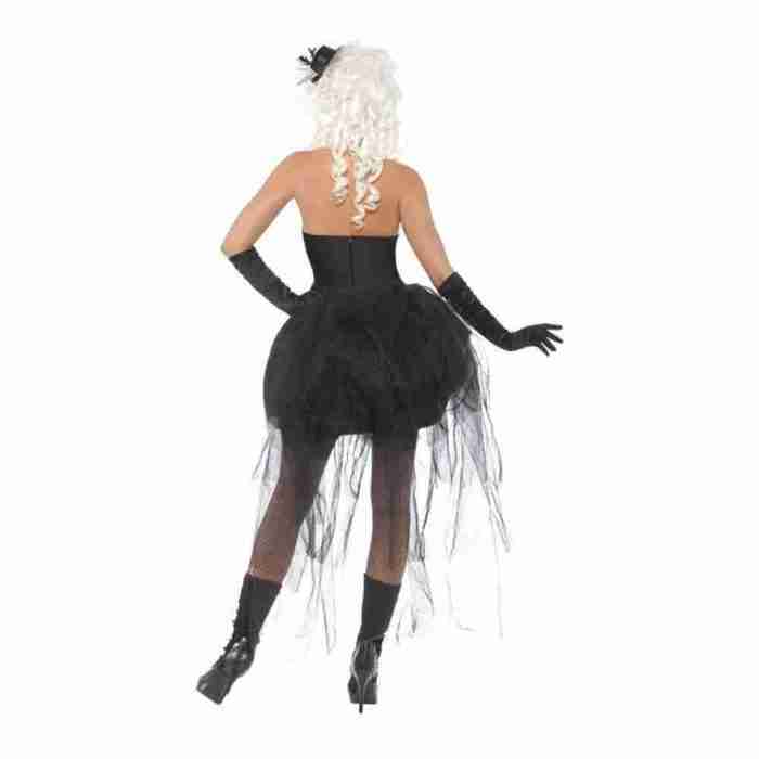 Skelett Kostüm Damen Halloween Party Outfit mit Netz-Details