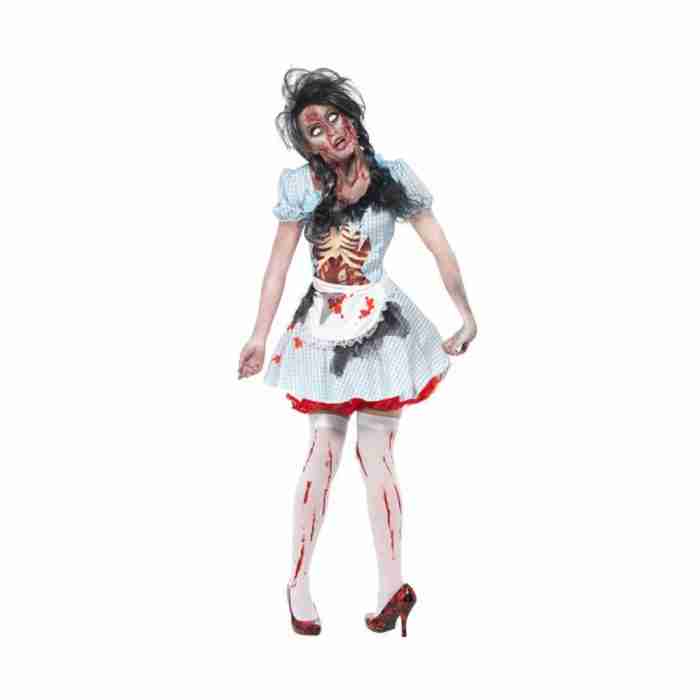 Zombie Dorothy Kostüm Damen Halloween Verkleidung - carnivalstore.de