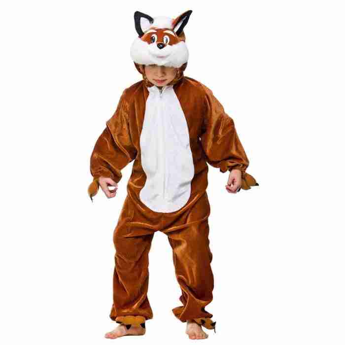 Fuchs Kostüm Kinder - Orange Tierkostüm für Karneval