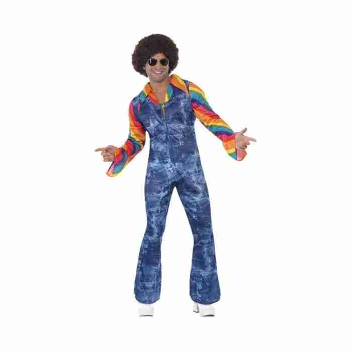 Disco Jumpsuit Groovier Dancer 70er Jahre Kostüm für Herren und Damen