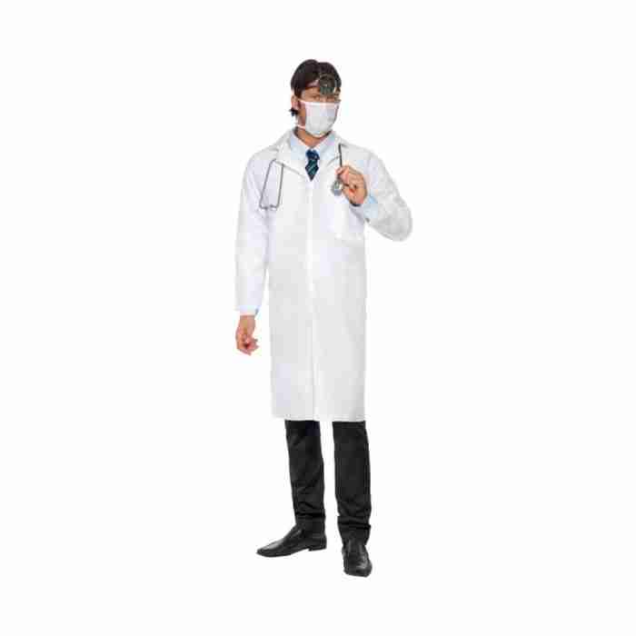 Herren Doktor Kostüm Weiß - Komplettes Arzt Outfit für Kostümpartys