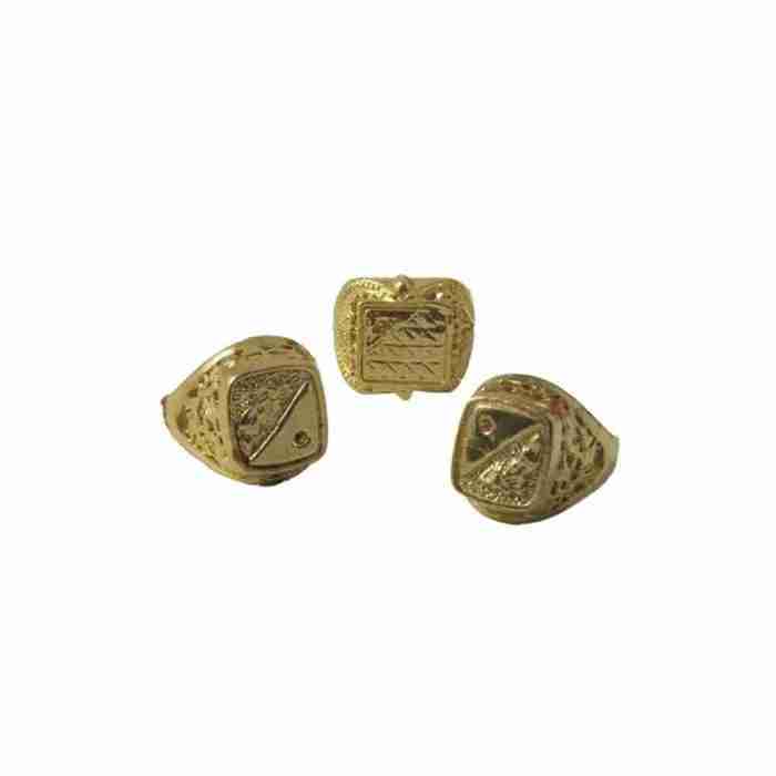 Goldene Ringe Set 24 Stück 80er Jahre Accessoires Karneval