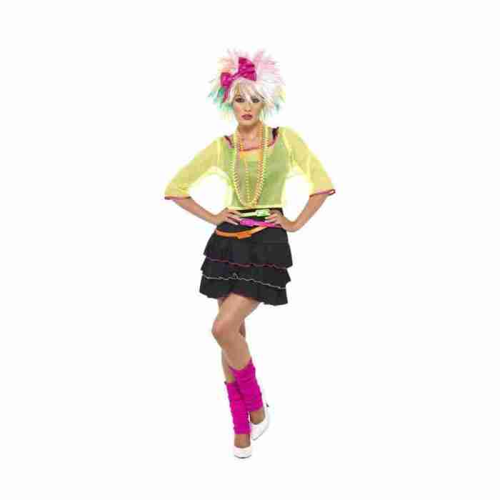 Neon Gürtel 80er Jahre Set drei Farben Damen Retro Accessoires