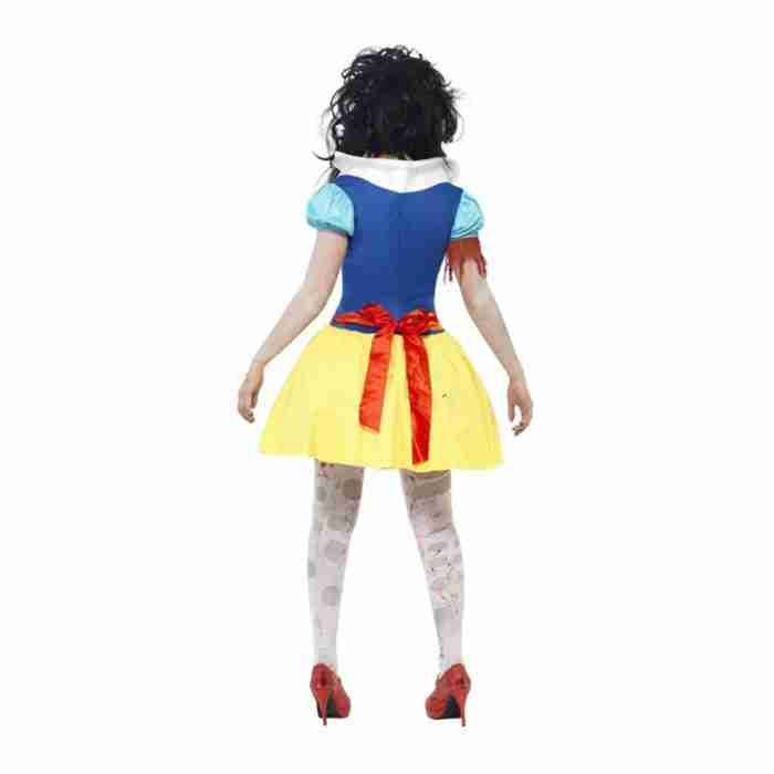 Zombie Snow White Kostüm Damen Rückansicht Halloween - carnivalstore.de