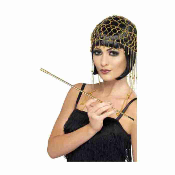 Zigarettenspitze Gold ausziehbar 1920er Karneval Accessoire
