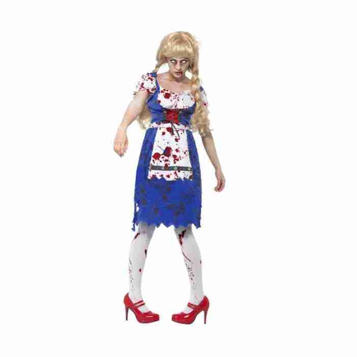 Zombie Bayerin Kostüm Damen Halloween Oktoberfest - carnivalstore.de