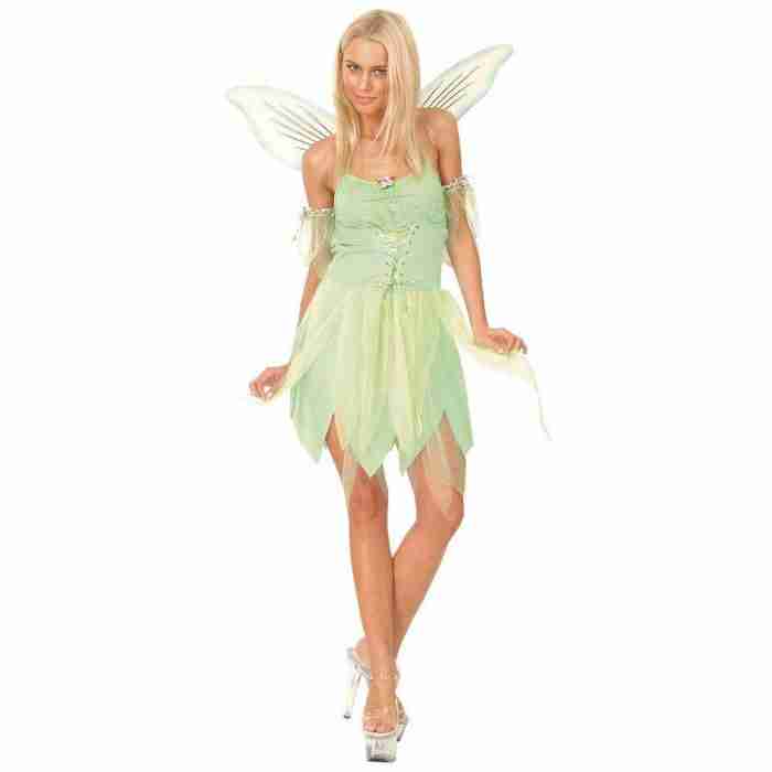 Märchen Faschingskostüm Waldfee Grün mit Flügeln - Carnival Store