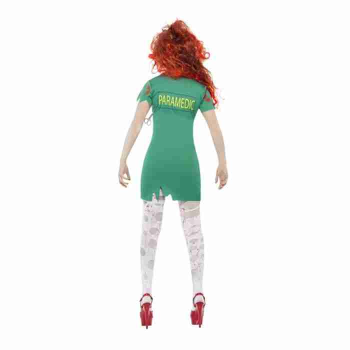 Damen Zombie-OP Schwester Kostüm Rückansicht - carnivalstore.de