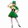 Irisches Kobold Kostüm Deluxe für Damen - St. Patrick's Day Outfit