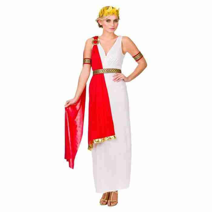 Römerin Kostüm Glamorous Roman Lady - Elegantes Damen Toga Kostüm