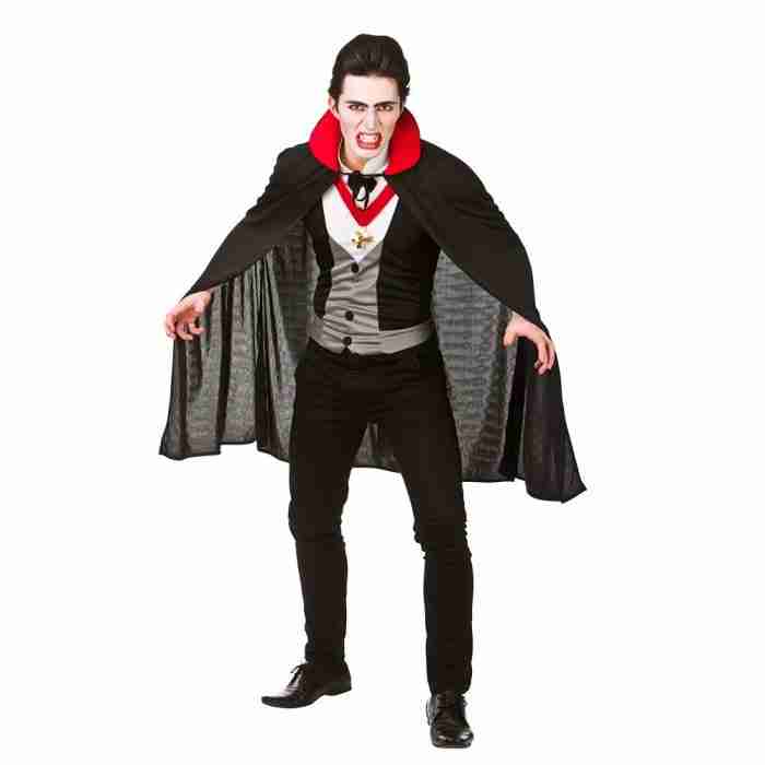 Vampir Kostüm Herren Blutrünstiger mit schwarzem Umhang - carnivalstore.de