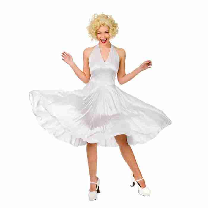 Marilyn Monroe Kostüm Hollywood Starlet Damen Weiß - Carnival Store GmbH