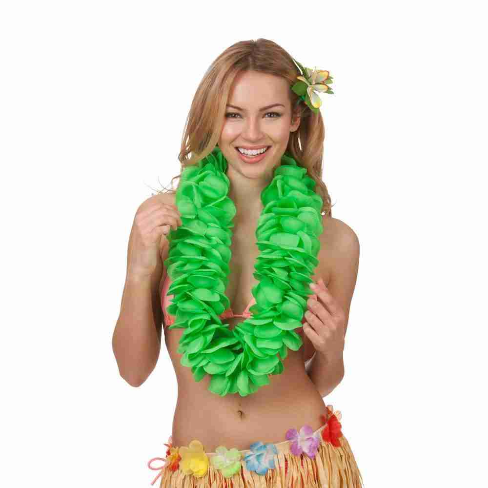 Hawaii Lei Blumenkette Grün - Hawaiianisches Accessoire