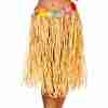 Hula Rock Raffia Natur 60cm authentisches Hawaii Kostüm Damen