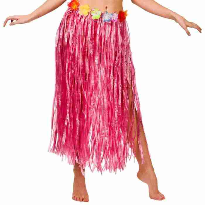 Hawaii Hula Rock 80cm Rosa Karnevalskostüm - Carnival Store GmbH