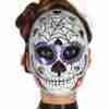 Tag der Toten Maske Herren weiß bunt Día de los Muertos Totenkopf