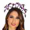 Halloween Fledermaus Diadem Lila Schwarz Kopfschmuck Damen Gothic