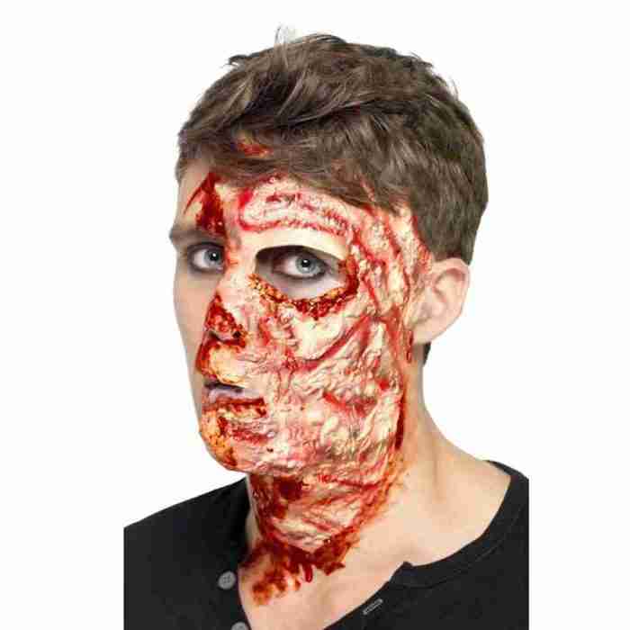 Halloween Narbe Latex verbrannte Gesichtsnarbe mit Kleber Spezialeffekt Make-up