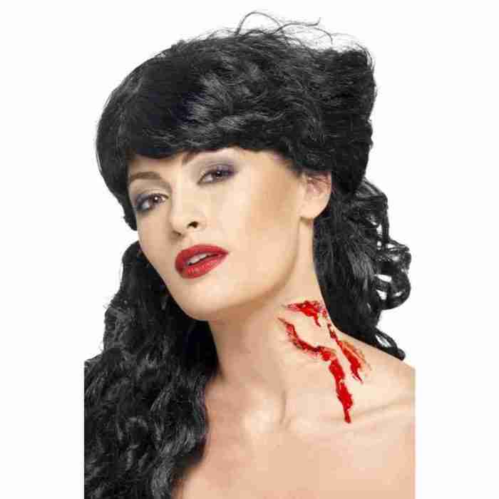 Halloween Wunde Latex Bite Me Mutilation mit Kleber Special Effects