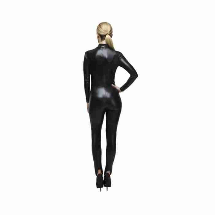 Miss Whiplash Kostüm Damen - Rückansicht Catsuit