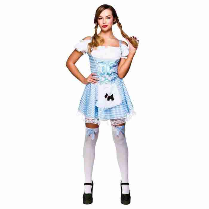 Faschingskostüm Damen Country Girl Blau Kariert - carnivalstore.de