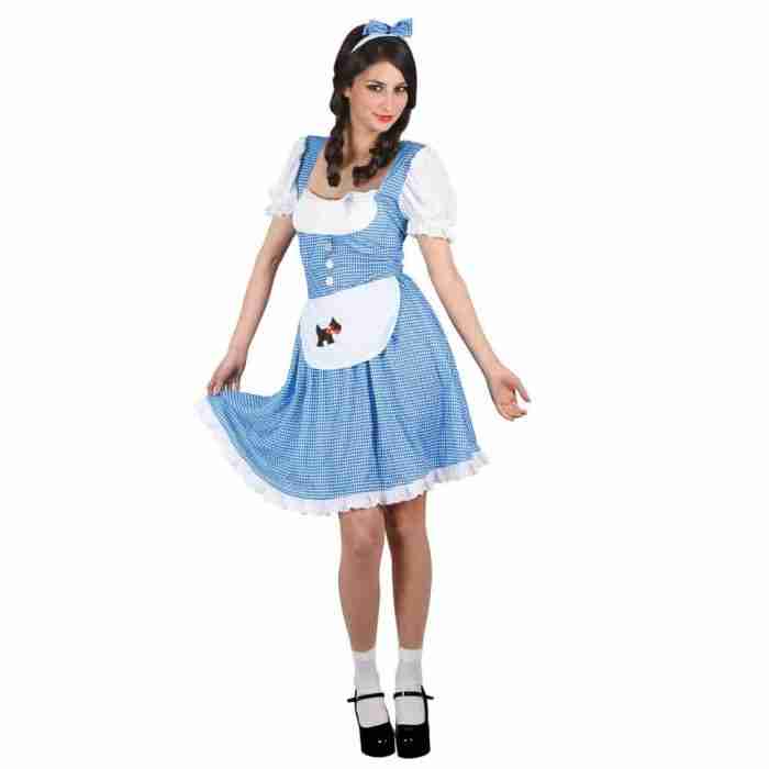 Dorothy Märchenkostüm Damen - Blau-weißes Karokleid für Welttag des Buches