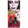 Schwarzer Nagellack Set mit Lippenstift Gothic Make-up