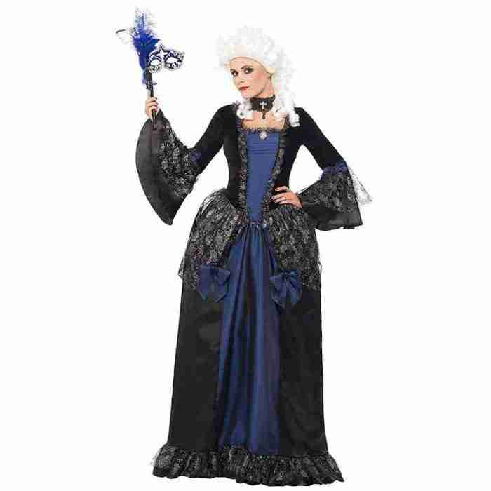 Barockes Maskerade Kleid Damen elegant Halloween Kostüm