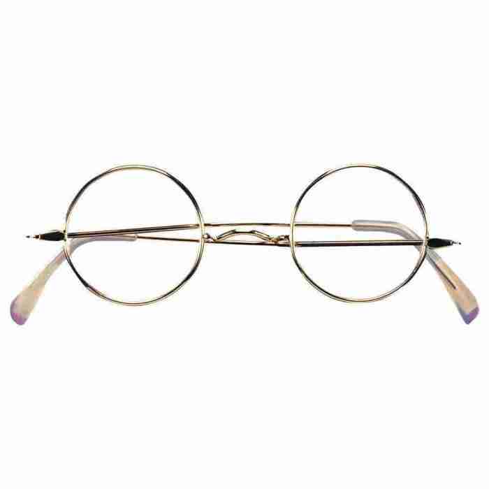 Santa Kostümbrille rund festliche Weihnachtsbrille