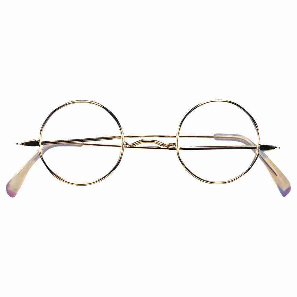 Santa Kostümbrille rund festliche Weihnachtsbrille