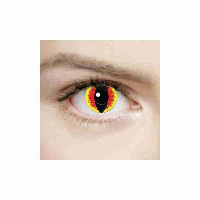 Gremlin Kontaktlinsen grün Halloween Kostüm Accessoire