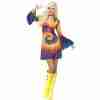 Hippie Kostüm Damen 60er Jahre Batik Kleid Psychedelisch - carnivalstore.de